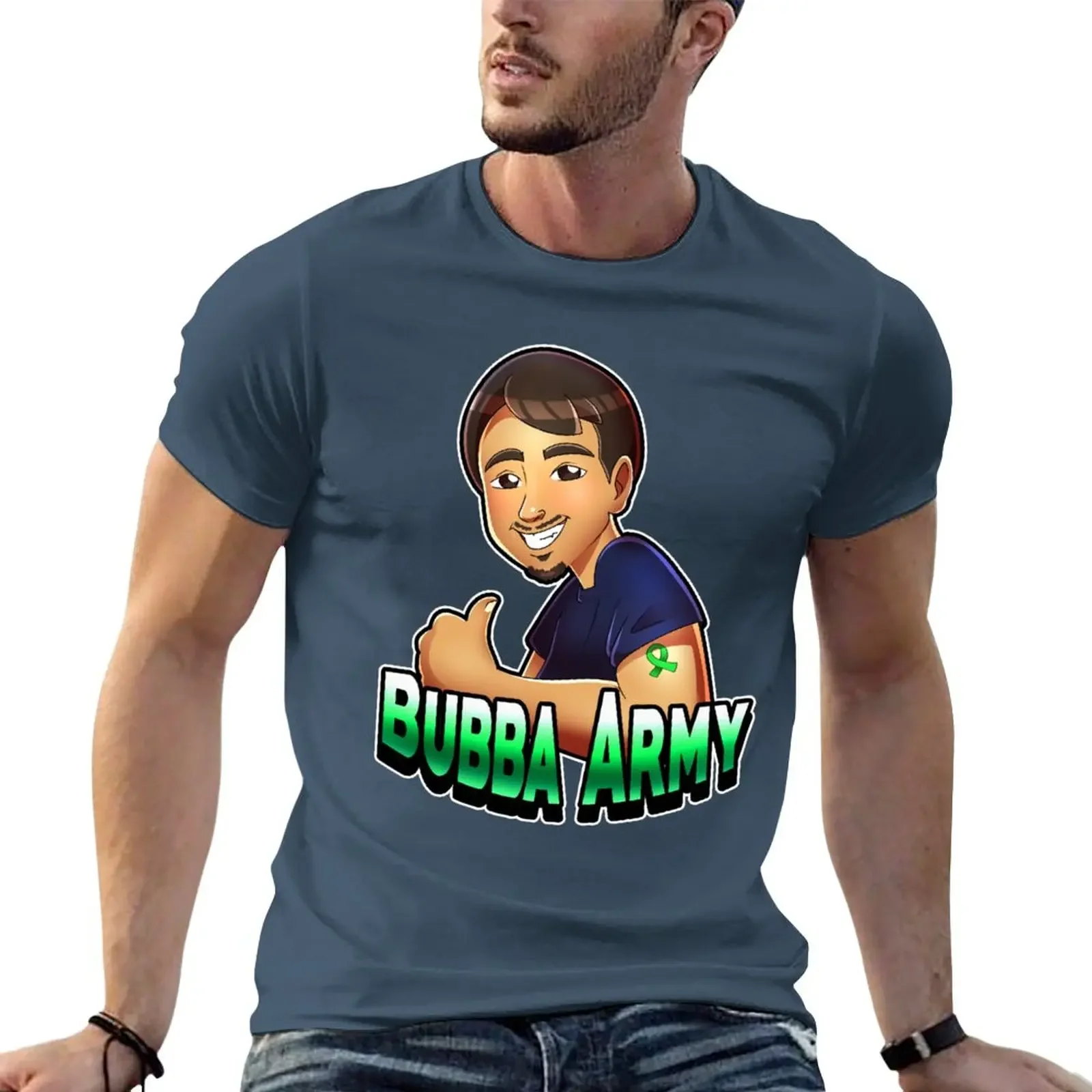 

BUBBA ARMY merch T-Shirt sports fans summer tops anime clothes t shirt for men