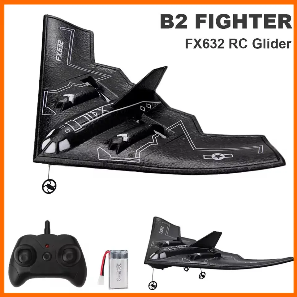 เครื่องบินบังคับวิทยุ B2 แบบปีกตรึง รุ่นเครื่องบินทิ้งระเบิด B2 ของเล่นเครื่องบินบังคับวิทยุ ทำจากโฟม EPP ของเล่นเด็กผู้ชาย ของขวัญวันหยุด