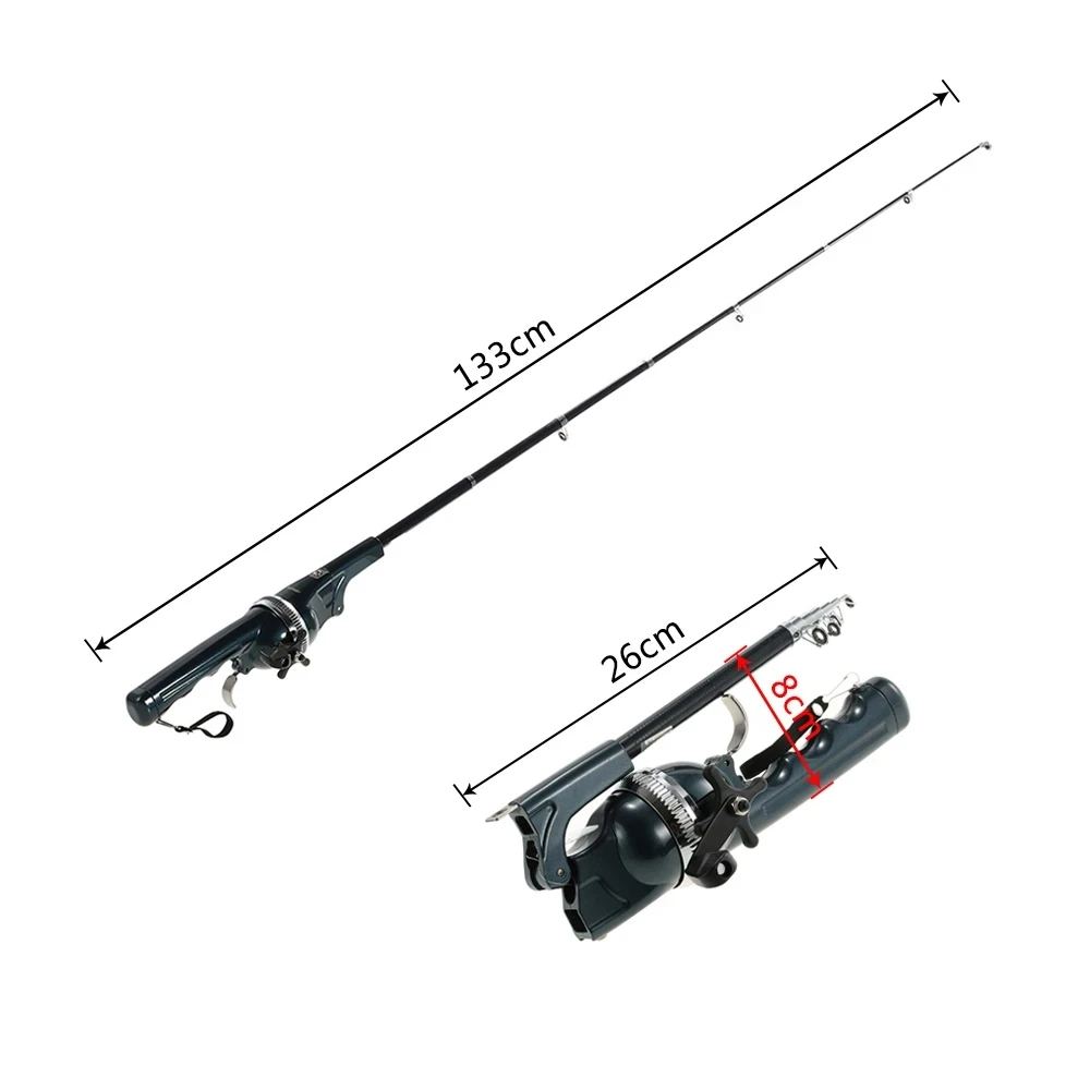 Travel Folding Mini Rod for Fish High Quality Foldable Fishing Rod With Line Portable Pocket Throwing Rock Telescopic And Reel