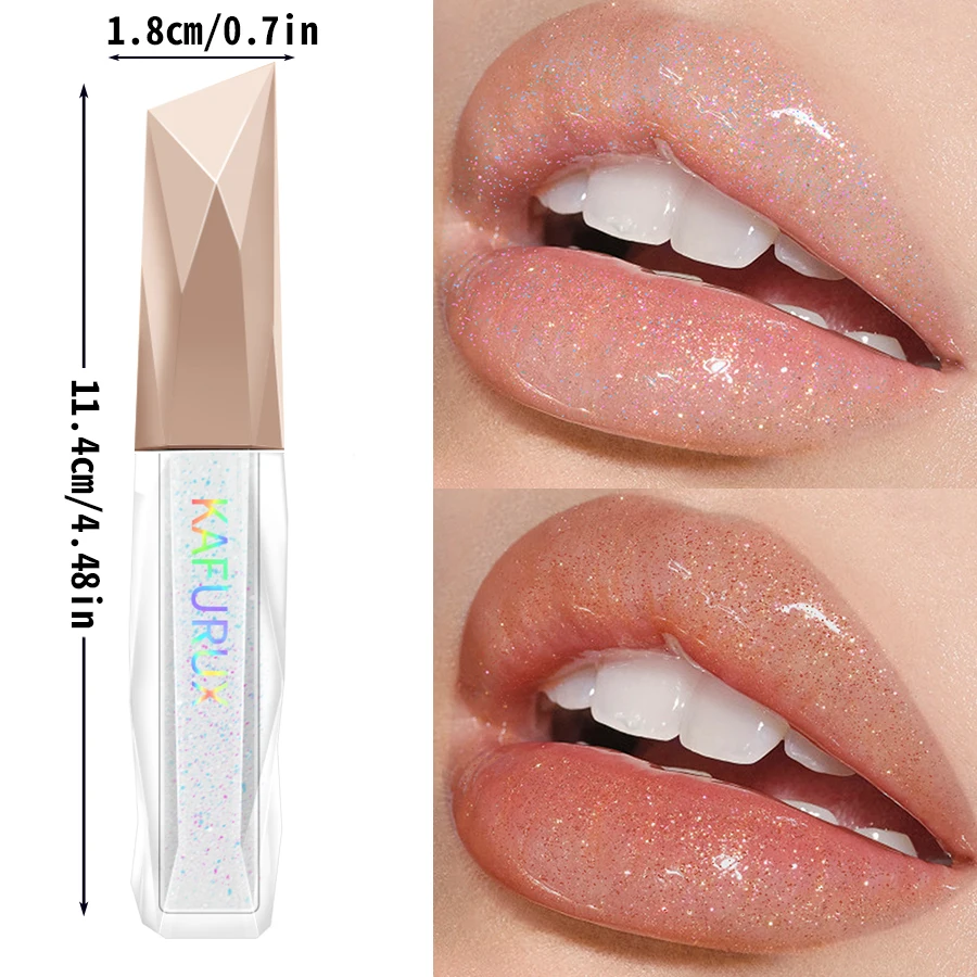 ملمع شفاه حلو لامع ومرآة ملمع شفاه خفيف ملمع شفاه شفاف ملمع شفاه مائي لامع أحمر شفاه سائل فتاة