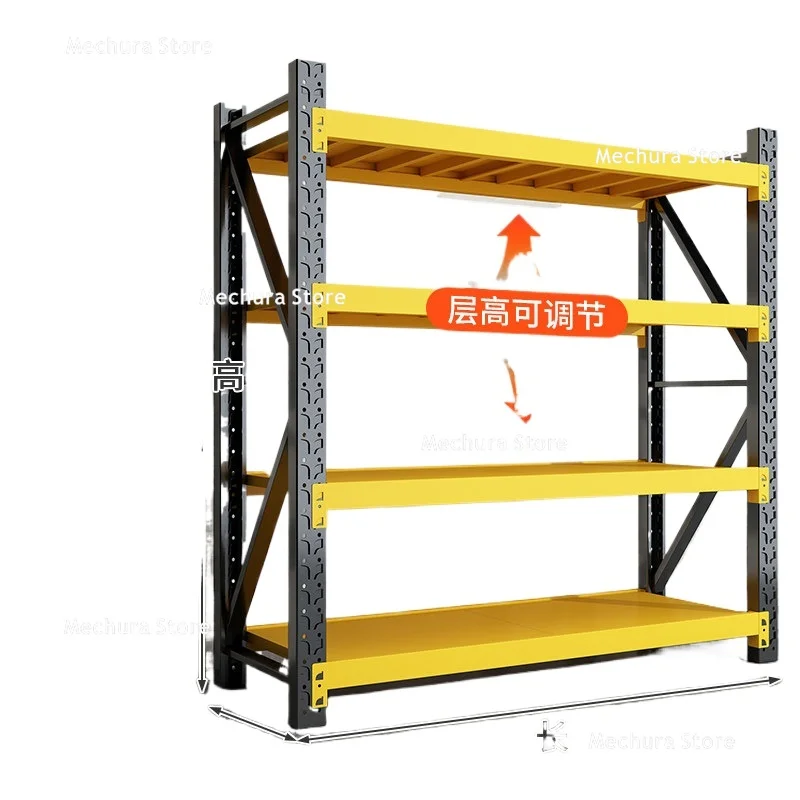 Household Small Warehouse Shelf Supermarket Snack Express Delivery Cargo Racks Warehouse Shelf Multi-level Storage Rack JT40W