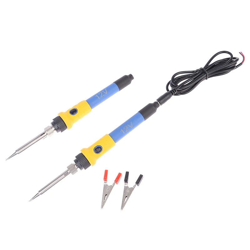 DC 12V Portable Soldering Iron Low-voltage Car Battery 60W Welding Rework Repair Tools