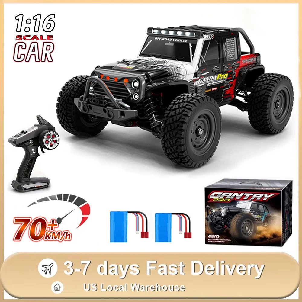 1/16 70KM/H Brushless RC Car 4WD Remote Control Cars Electric High Speed Off-Road Drift Monster Trucks For Adults