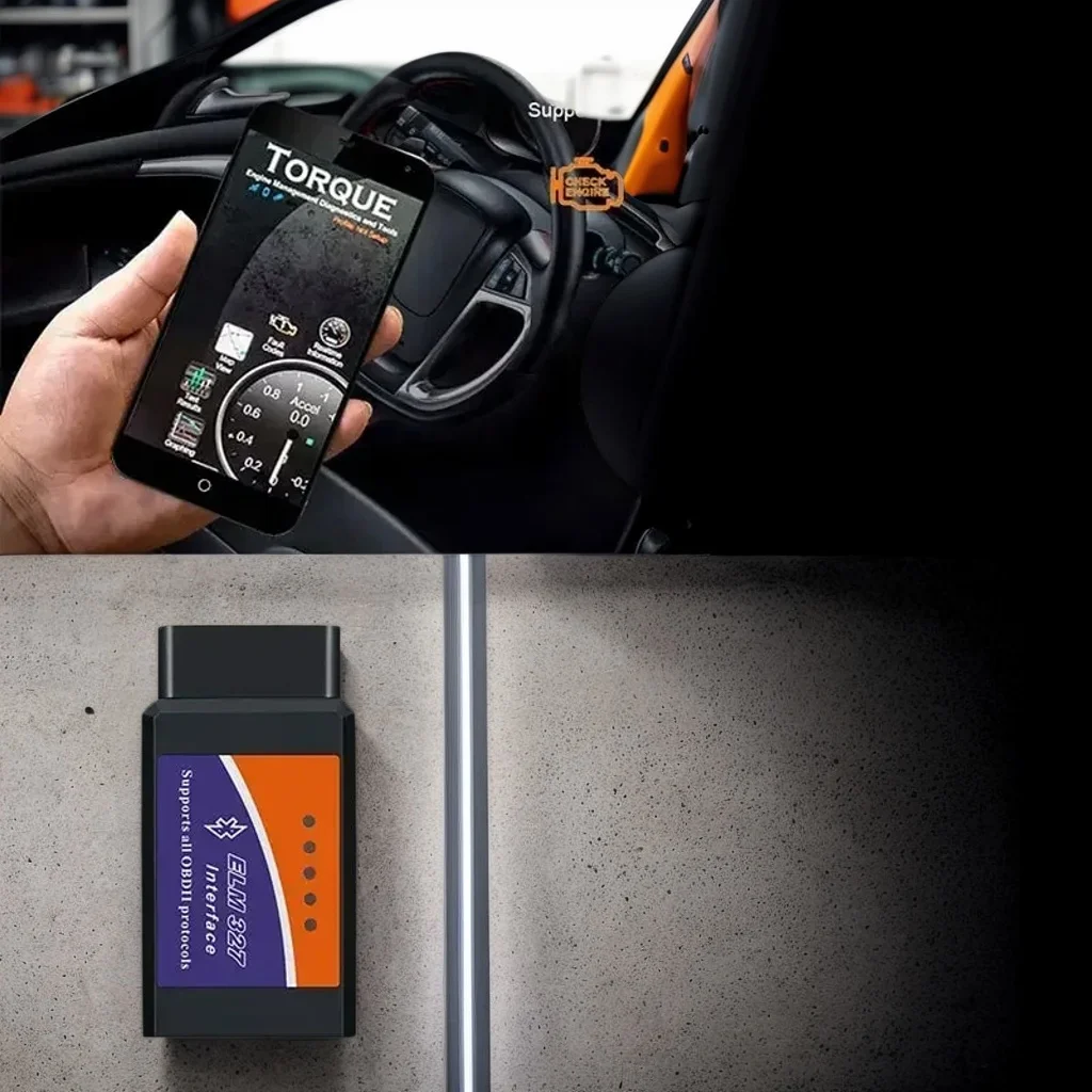 

Автомобильный сканер ELM327 OBD2 Bluetooth, 1 шт., инструмент для диагностики автоматических неисправностей Android/iOS (V2.1)