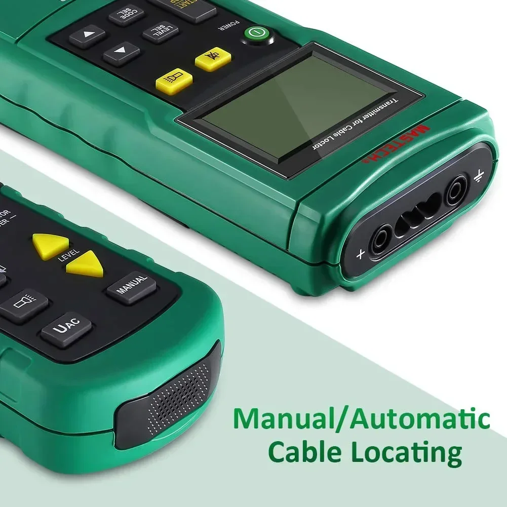 Imagem -06 - Fio Profissional Cabo Rastreador Metal Pipe Locator Detector Tester Linha Tracker Tensões 12400v Receptor Portátil Mastech-ms6818