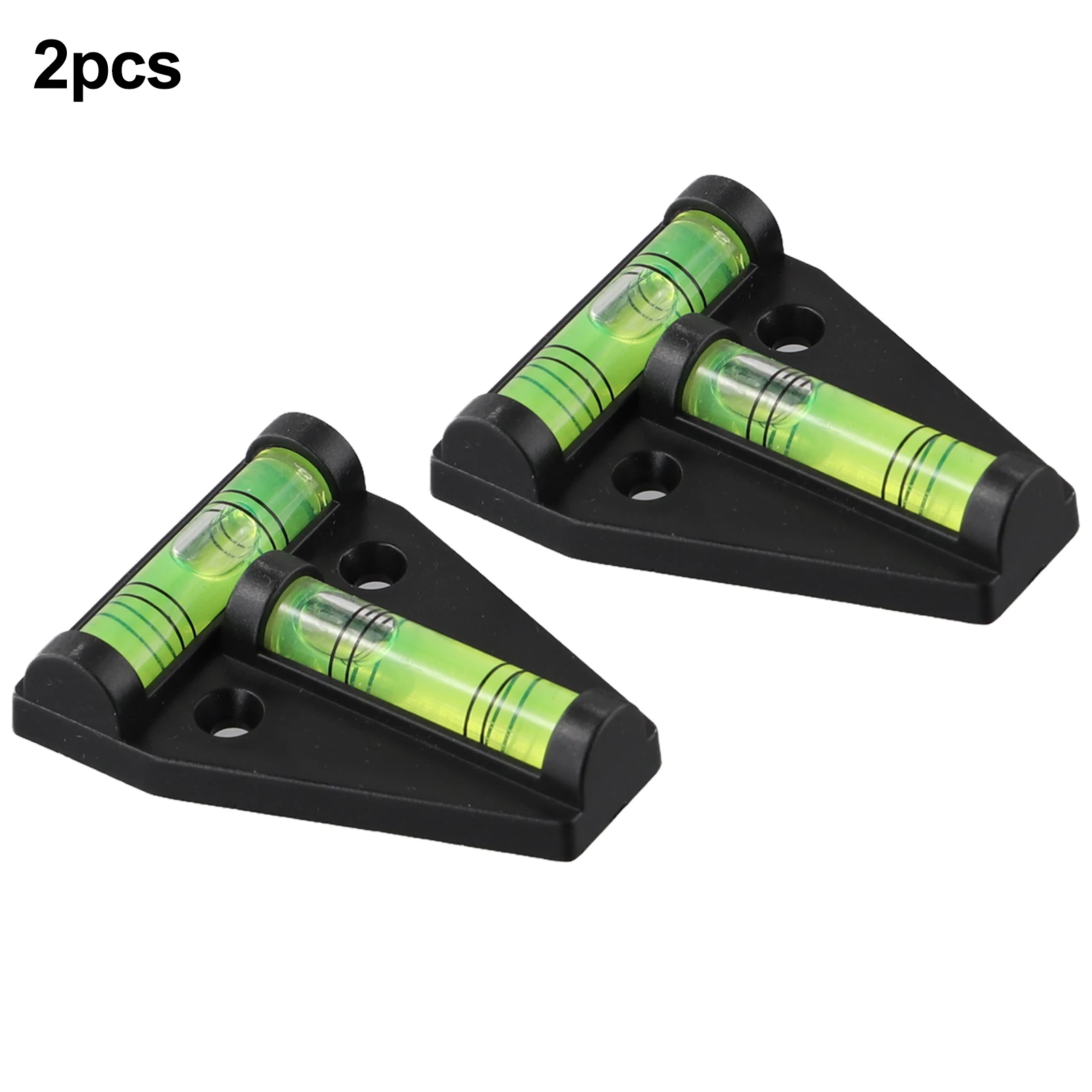 2pcs 58*43*18mm T-type Bubble Leveler Triangle  Multi-color Two-way MiniLevel For Woodworking Measuring Adjust Level