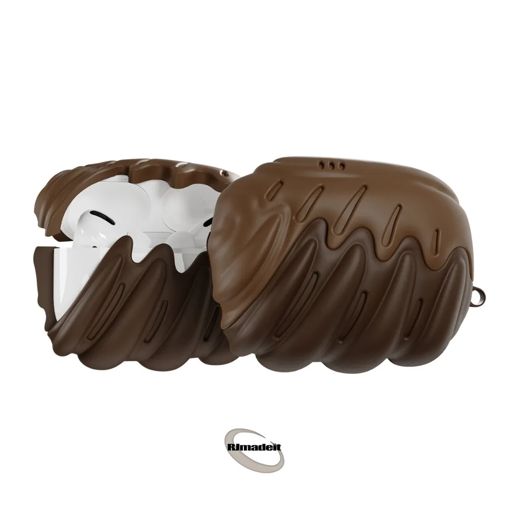 Exoskelett Silikon Kopfhörer Schutzhülle PVC Softshell Kopfhörer Hülle für AirPods Pro/pro2 Ergonomie Wireless Alien Geschenk