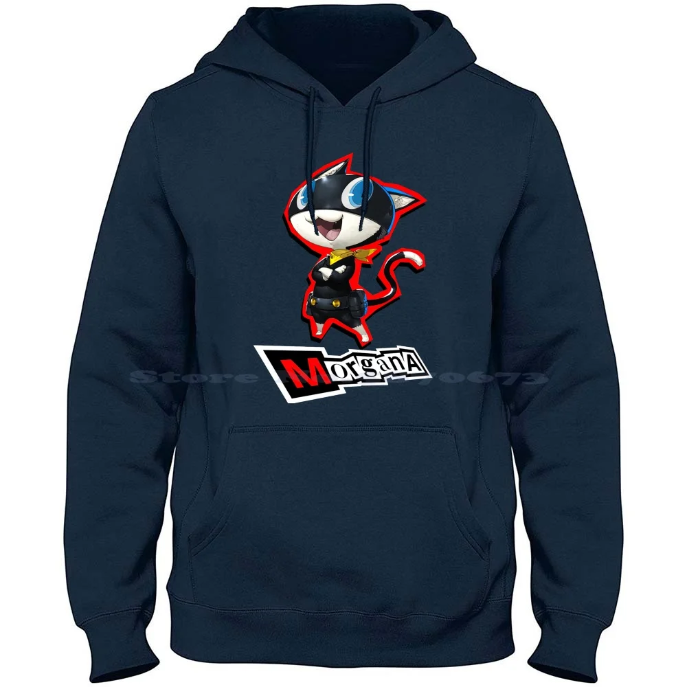 Morgana-Persona 5 100% Pure Cotton Hoodie Tshirt Persona 5 Strikers Cat Morgana Manga Persona 5 Dancing In Starlight Shujin