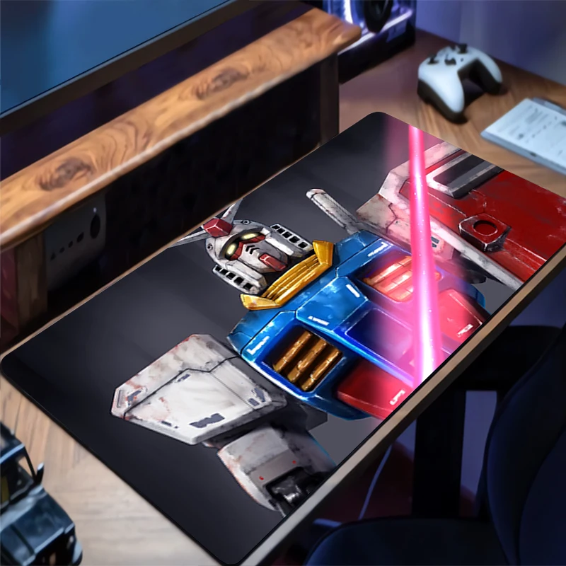 Alfombrilla de ratón mecánica Warrior RX-78-2 Gundam, alfombrilla de goma para escritorio, alfombrilla para teclado HD, alfombrilla extendida para ratón para juegos, alfombrilla antideslizante para ratón de escritorio