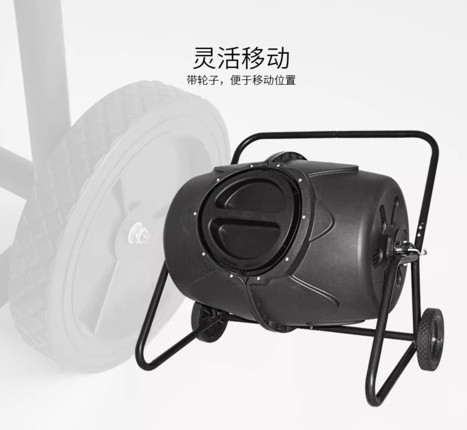 190 liters villa outdoor compost bucket rotating drum type aerobic food waste organic fertilizer fermentation bucket