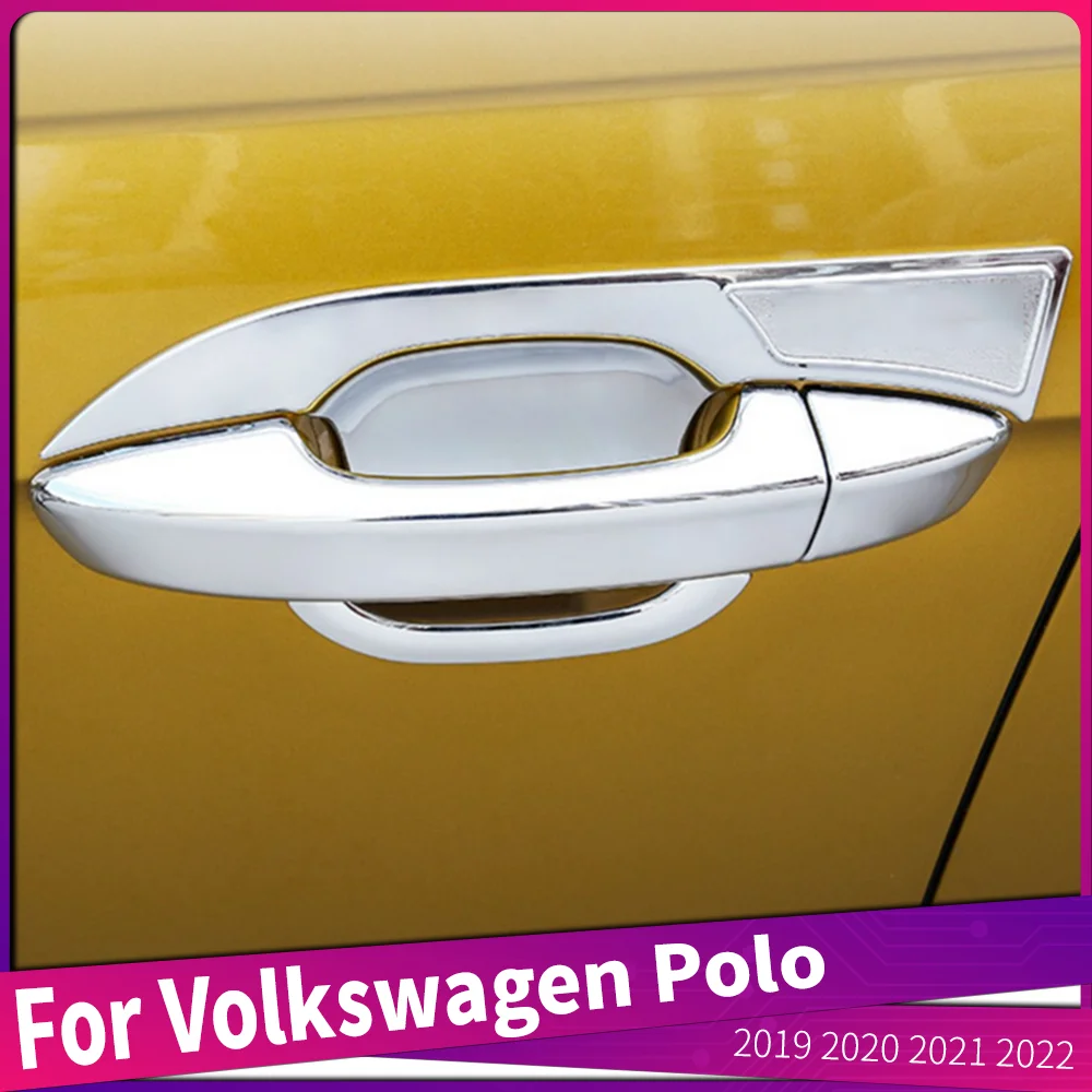 

Fit For Volkswagen Polo 2019 2020 2021 2022 Car Side Door Handle Cover Frame External Decoration Accessories