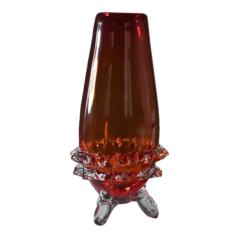 

Glazed vase light luxury creative geometric hedgehog tall glass vase