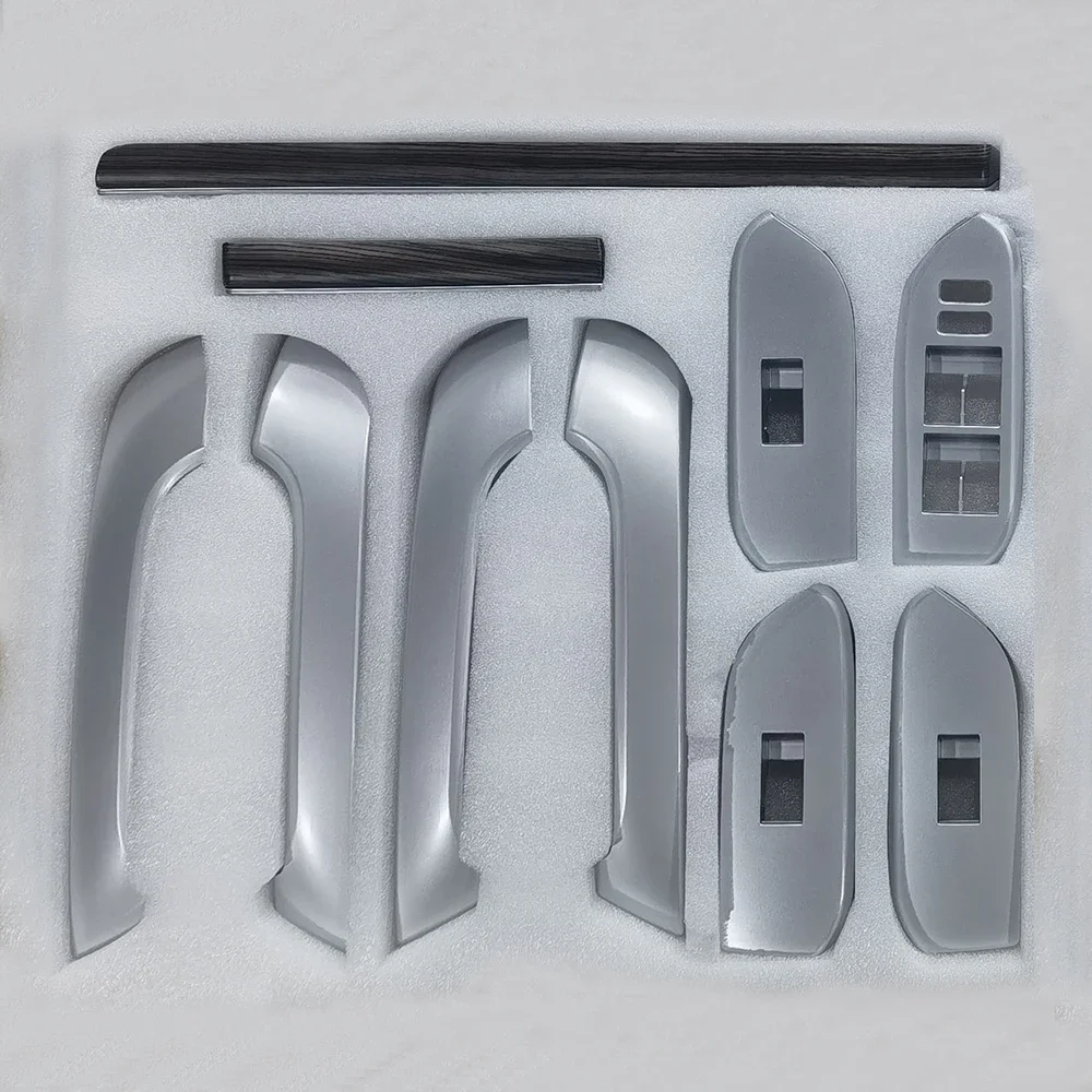 Car Window Lift Button Frame Door Handle Trim Replacement For Toyota Land Cruiser Prado FJ150 150 2010-2020 Interior Accessories