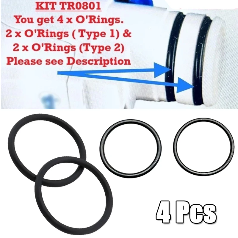 

4Pcs/Set RV Ultraflow Replacement Pistol Trigger Grip Water Pump 'O' Rings Kit 2 Big 2 Small For Truma TR0801 Caravan Parts