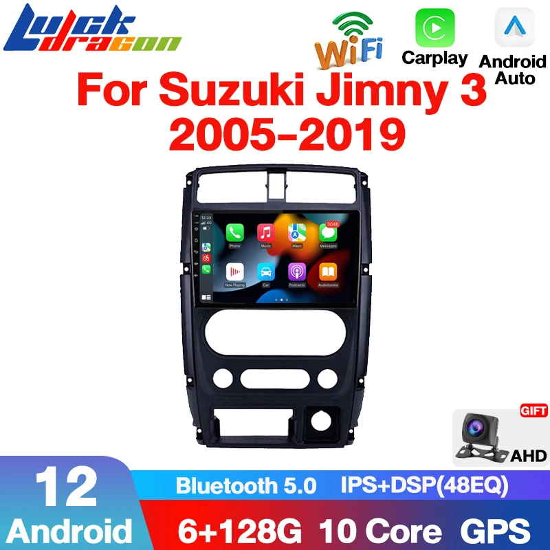 

2din GPS Autoradio Carplay 4G For Suzuki Jimny 3 2005-2019 Car Radio Auto Multimedia Playe Android 12 DVD WiFi DSP Navigation