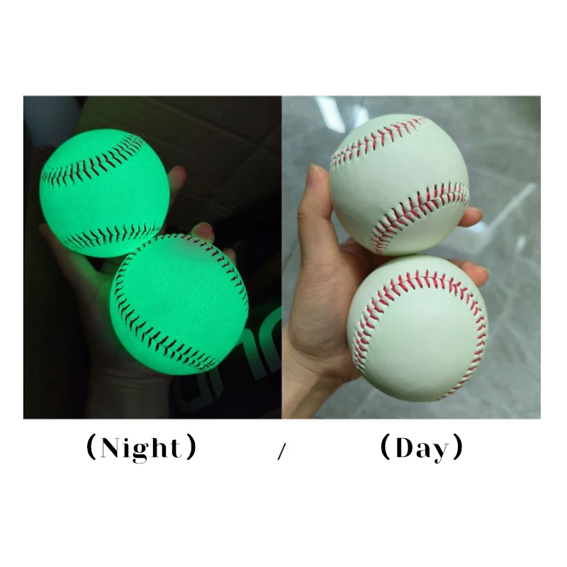 High Quality Noctilucent Baseball Glow In The Dark Noctilucent Baseball Luminous Ball Gifts For Night Pitching Hitting