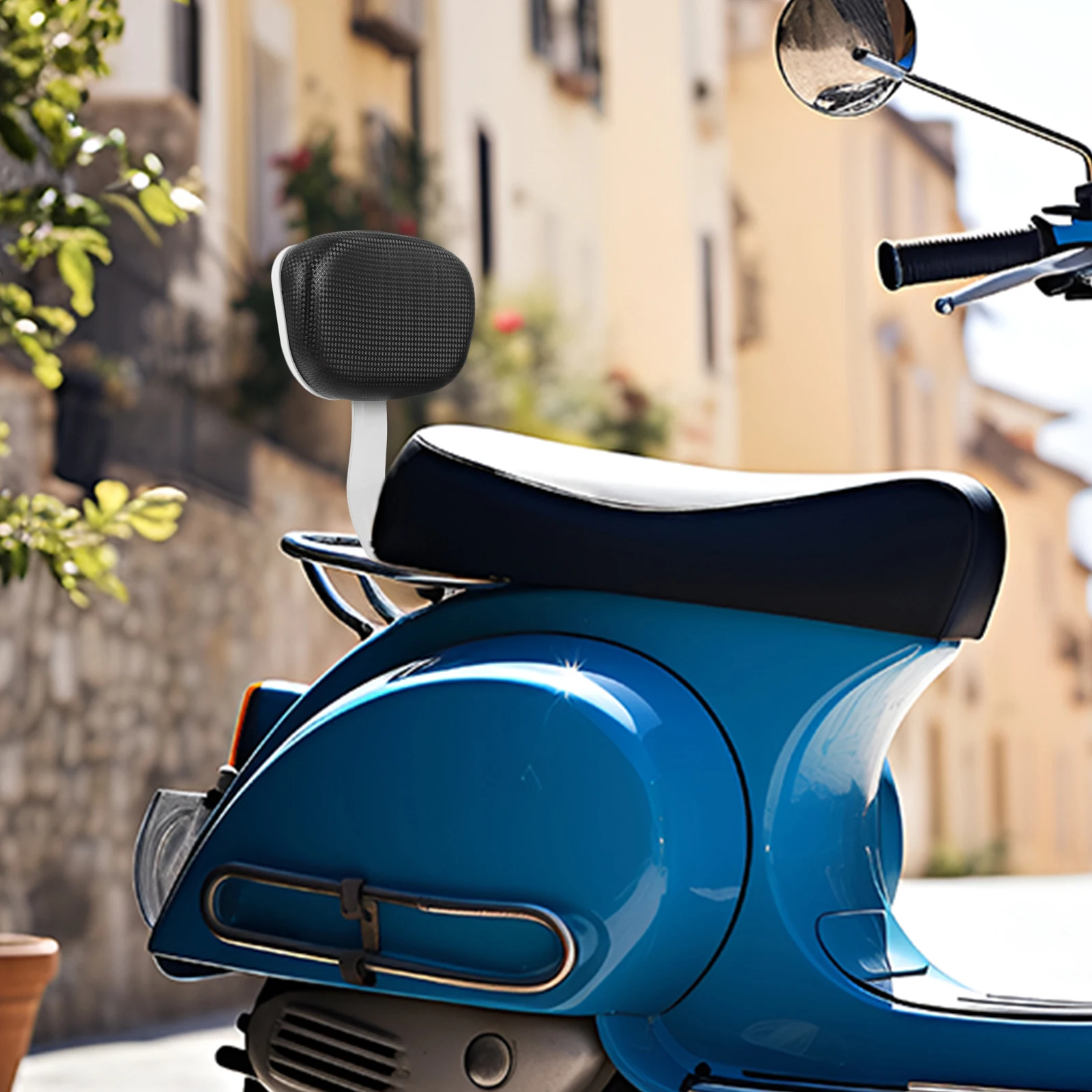 

Universal Electric Bicycles Backrest Scooter Backseat Durable Comfort Support Wider Waist Protection Easy Install Rear Seat