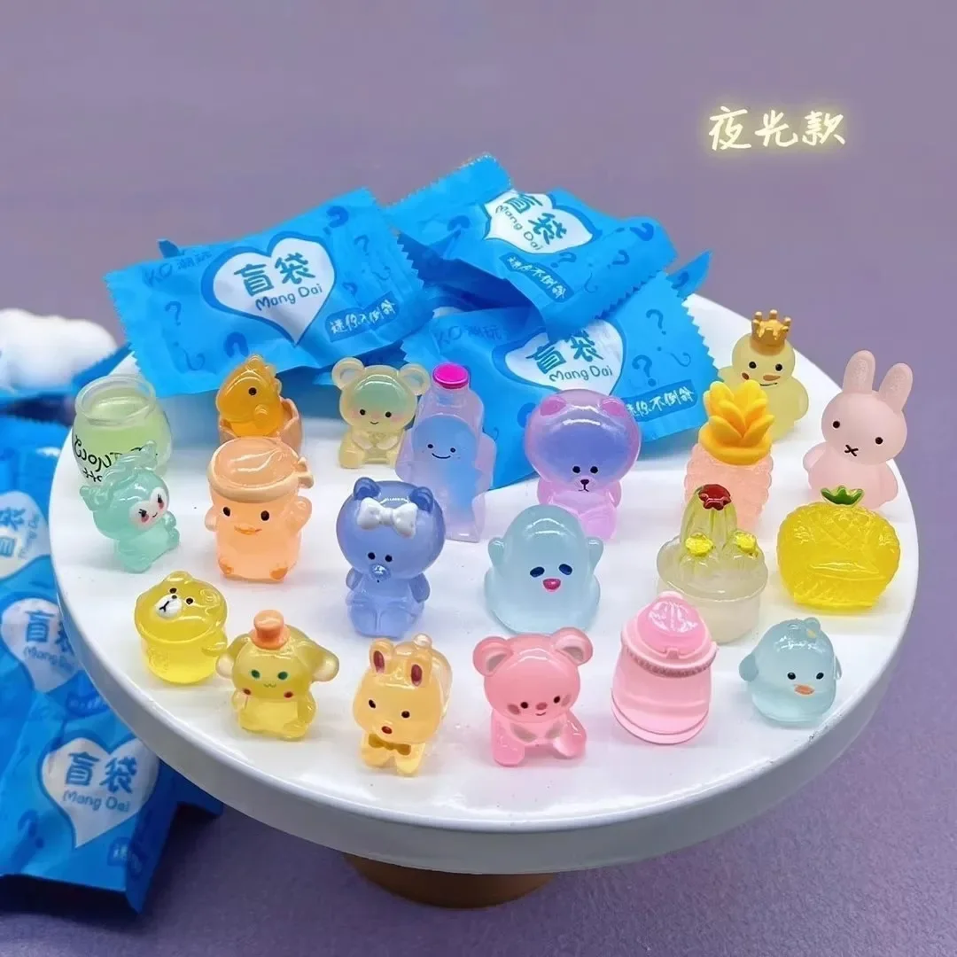 Leuchtende Mini-Tier-Blindbags: Kawaii im Dunkeln leuchtende Figuren, Modell-Überraschungstüten, niedliche Harz-Deko, Geburtstagsgeschenke – Detail 5