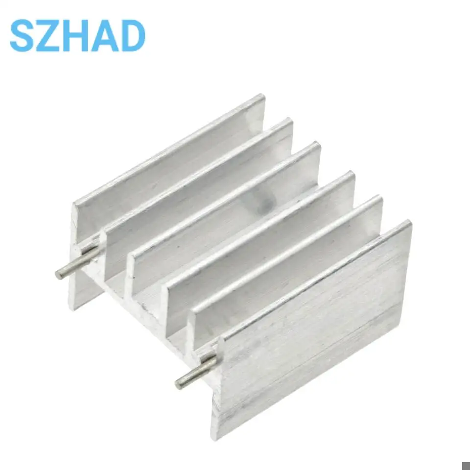 5PCS TDA7294 L298 IC Heatsink Radiator Cooler Radiator 25x24x16MM High Quality Silver Heat Sink With Pin