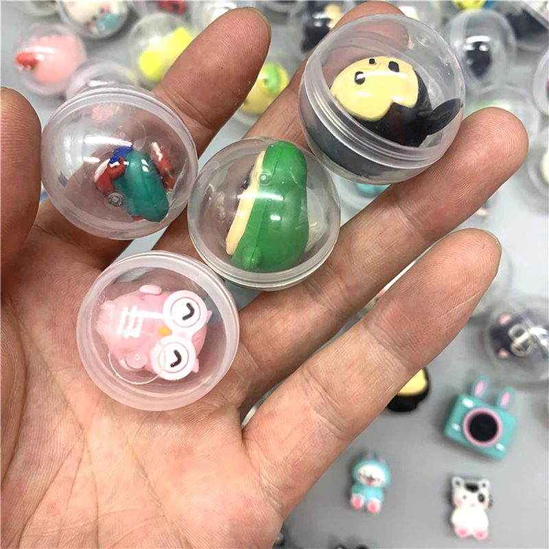 10pcs 32mm Children Mini Little Animal Toys Funny Pet Ball Egg Capsule Toys For Vending Machine