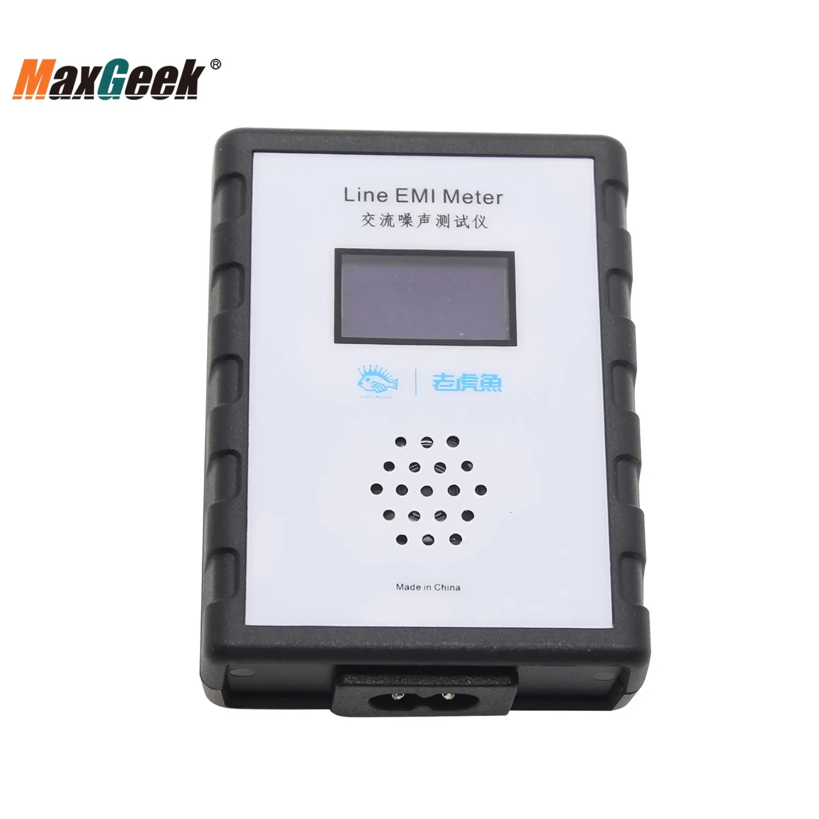 Maxgeek Oled Display Mains Noise Tester 10khz10mhz Linha Emi Medidor Instrumento de Medição de Banda Larga Fonte de Alimentação ca Ondulação Analisar
