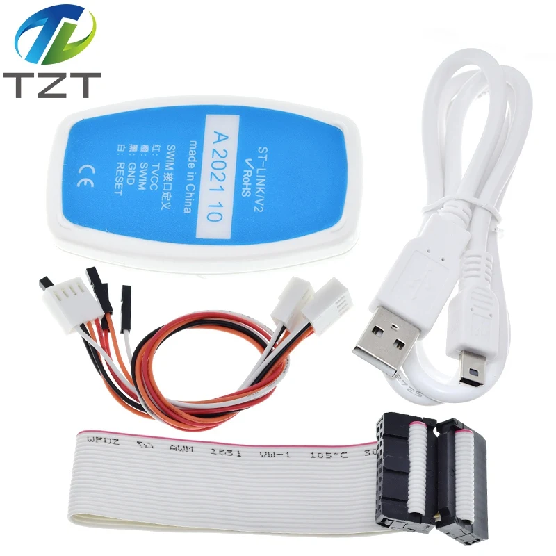 DIYTZT New ST-LINK/V2 ST-LINK V2(CN) ST LINK STLINK Emulator Download Manager STM8 STM32 artificial device