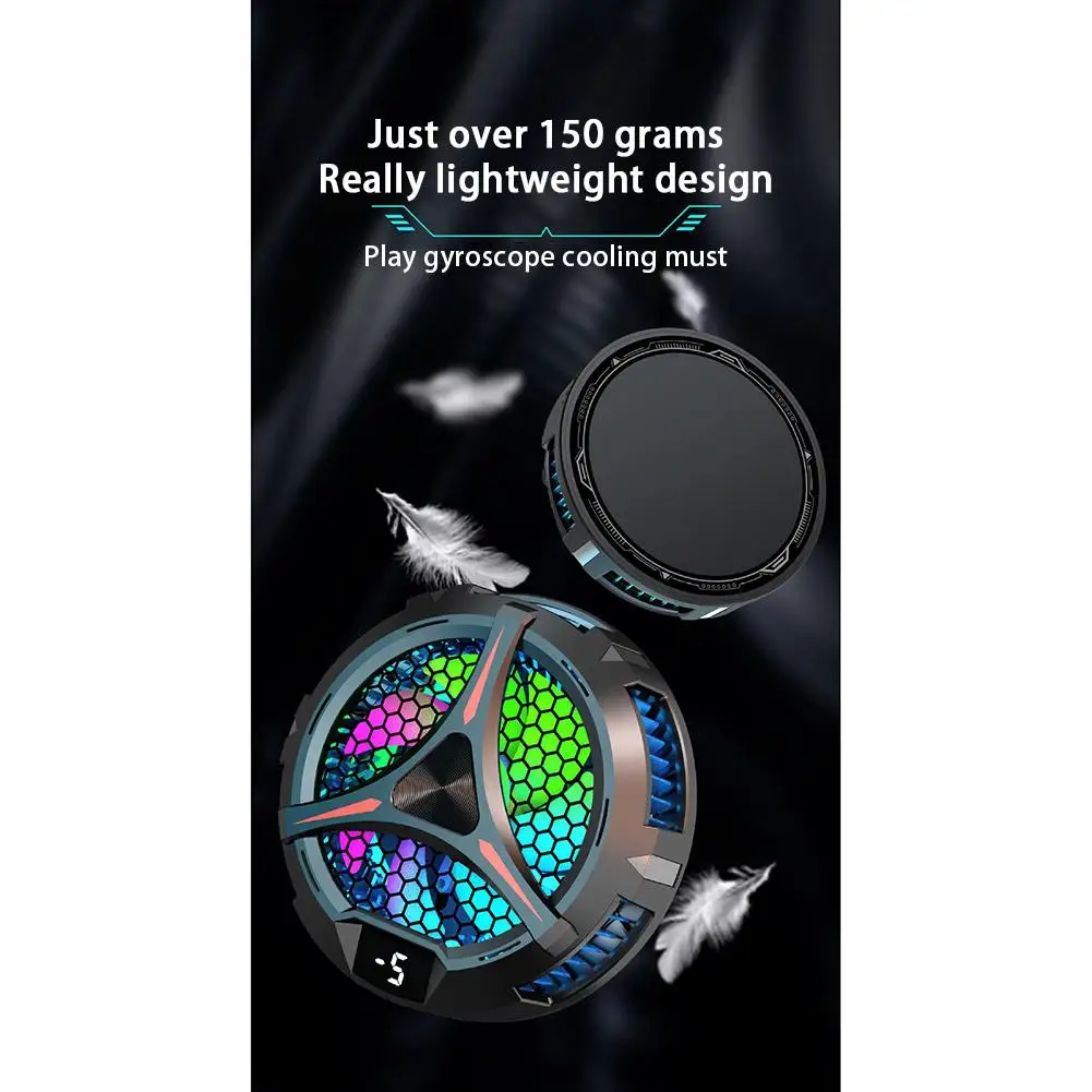 X42 Diameter 10cm Semiconductor Cooler Cooling Fan Fast Charging Magnetic Suction Radiator For Mobile Phone Tablet hotselling