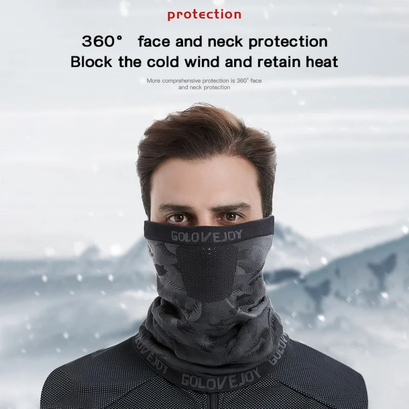 Winter Outdoor Windproof Mask Cover Neck Warmer Gaiter Bicycle Cycling Ski Tube Scarf Hiking Breathable Masks for Women Men