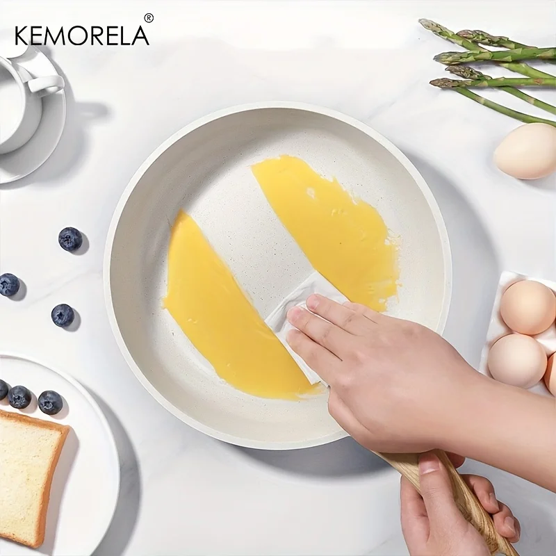 KEMORELA Nonstick Frying Pan Skillet - Healthy Granite Coating with Heat-Resistant Handle 20/24/28cm Induction Compatible 1PCS