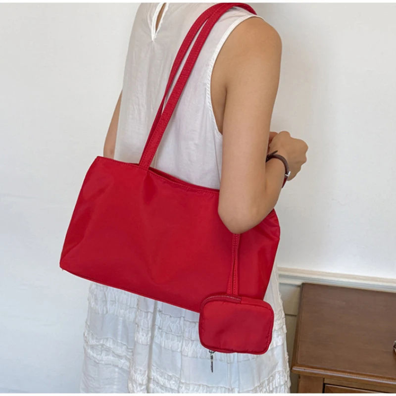 Karierte Canvas-Umhängetasche für Damen, leichte, lässige Pendler-Handtasche, Vintage-Tragetasche mit kariertem Muster und Farbblock-Design – Detail 23