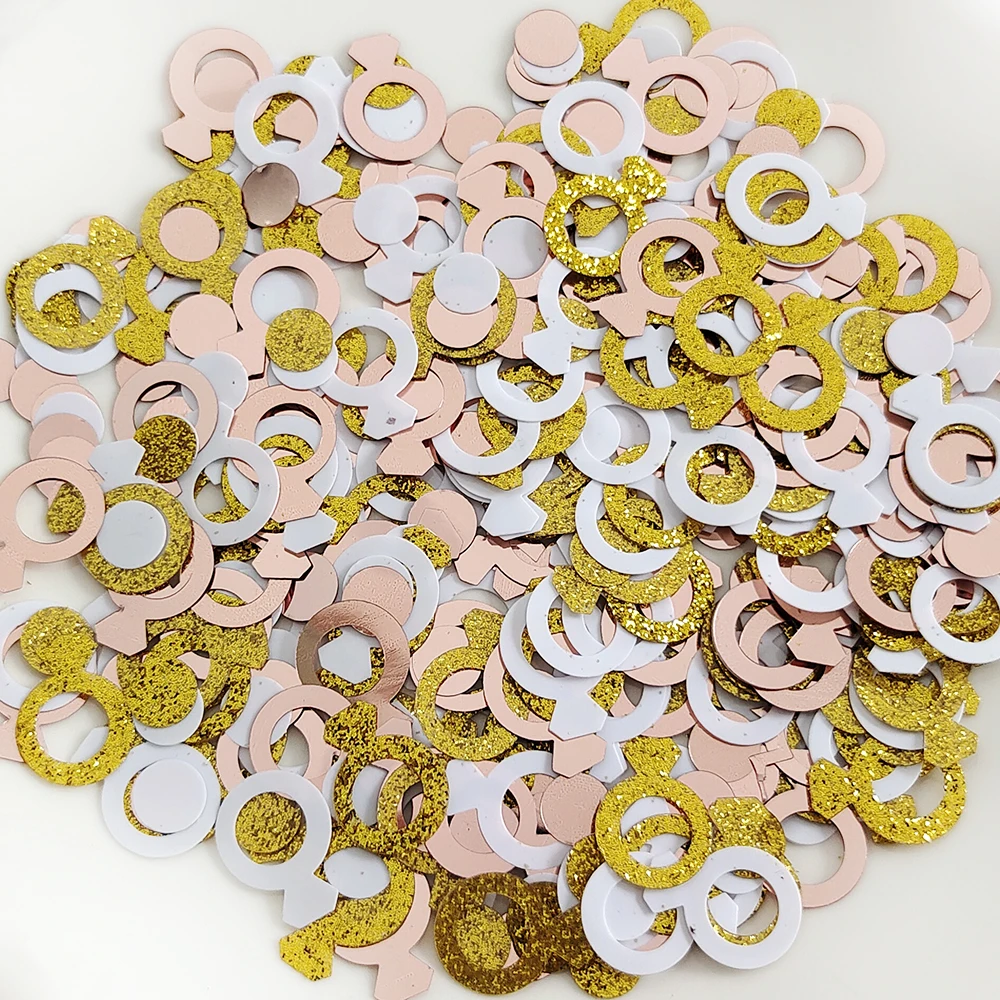 15g Herr & Frau Hochzeit Konfetti Gold rosa Glitzer Diamant Ich habe Konfetti Hochzeit Tisch streut Dekoration Hochzeit Lieferungen – Detail 7