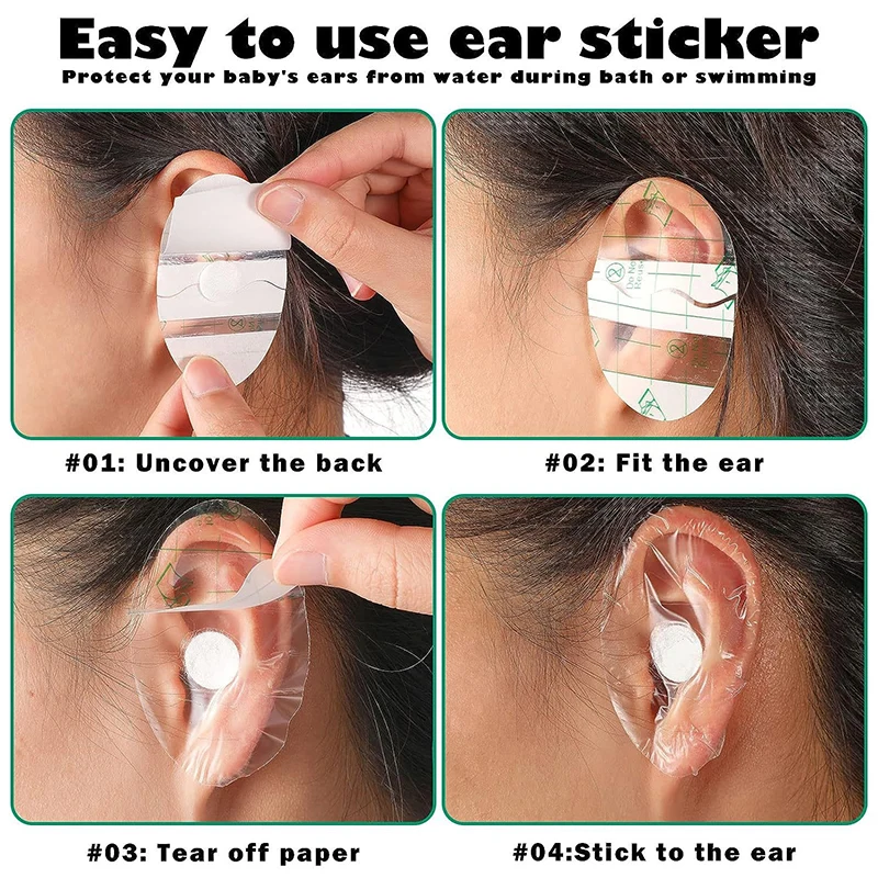 ملصقات الشامبو لحماية الأذن ، العناية بالطفل ، الاستحمام ، السباحة ، غطاء للأذنين ، الوقاية من الماء ، الأطفال ، 20 *