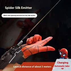 2024 New Spider Man Web Shooters Wrist Launcher Shooters Hot Peter Parker Cosplay Props Shooting Device Toy Set Boy Toy Gift