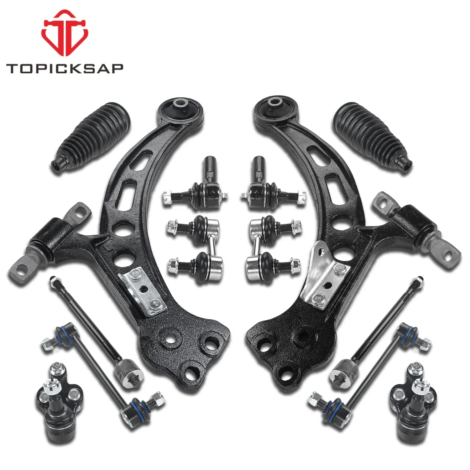 TOPICKSAP 14Pcs Front Lower Control Arms Ball Joint Assembly Kit for Toyota Camry Avalon Lexus ES300 1992 1993 1994 1995 1996