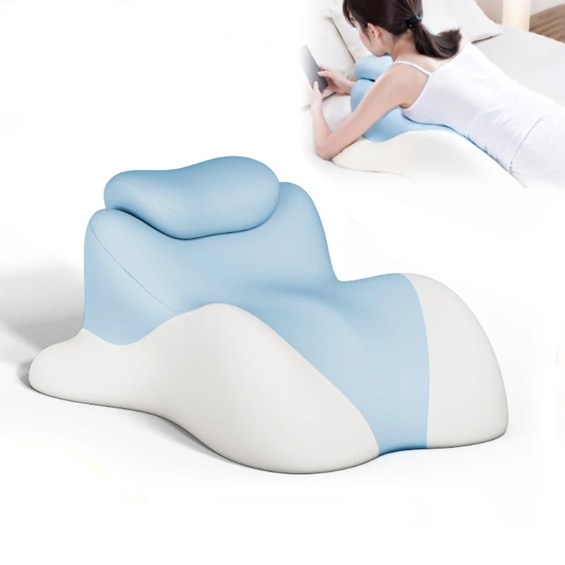 

Bed Pillow for Sitting Up, Back, Neck, and Leg Pain Relief,Adult Memory Foam Ergonomic Wedge Prone Pillow for Massage, Reading