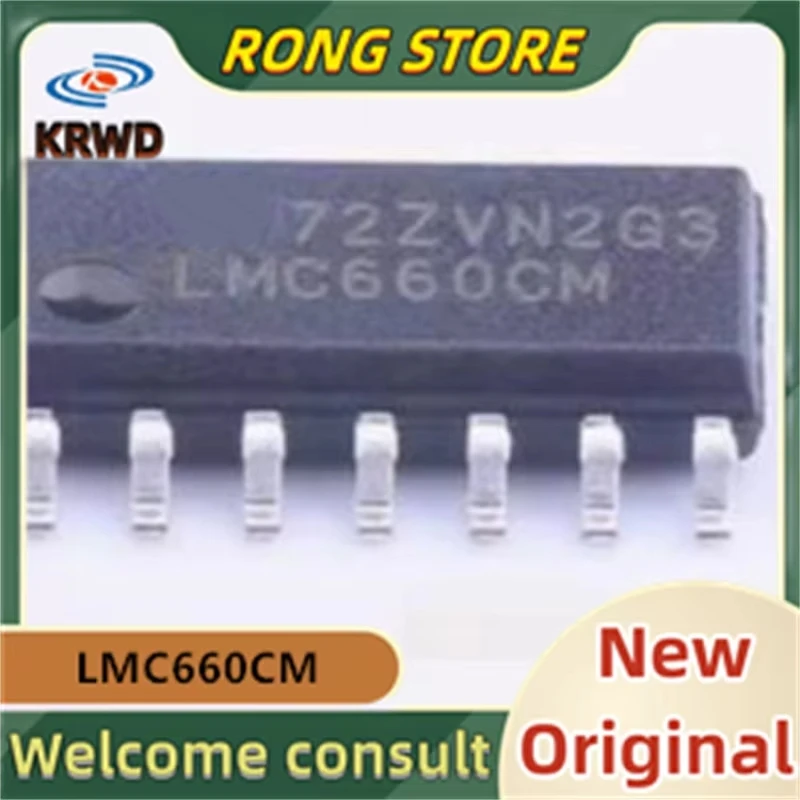 (10PCS) LMC660CM LMC660CMX/NOPB LMC660 SOP14 Chip IC novo e original