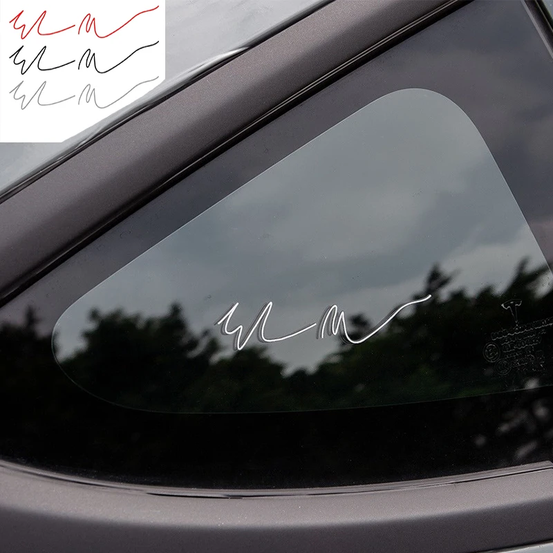 Model 3 2021 Elon Musk Signature Car Sticker For Tesla Model S 3 X Y Mirror Shell Sticker Auto Stickers Model3 Automobile Decals