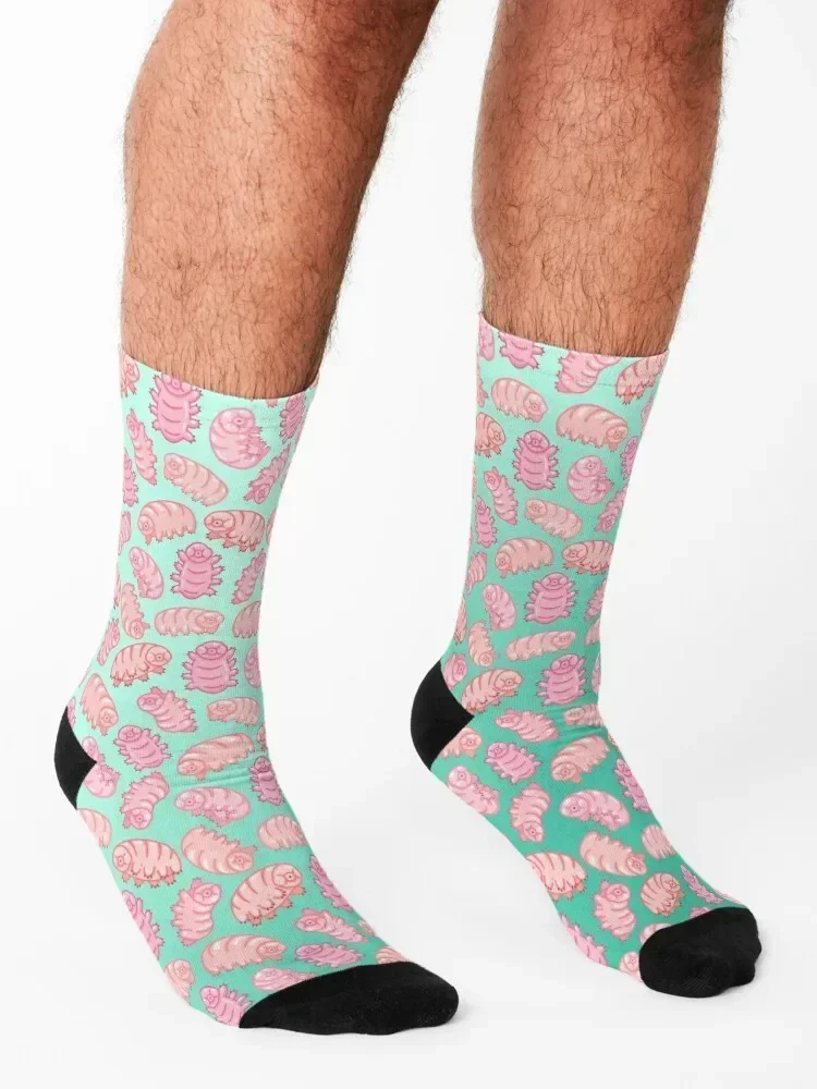Squishy Tardigrades Socks christmas gift bright garter Sports Rugby Socks Women Men's
