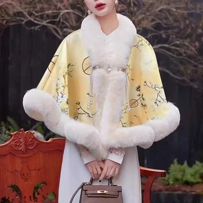 L5YA Versatiles Outerwear Shawl Stylish Party Wedding Shawl Sophisticated Shawl for Weekends Outings