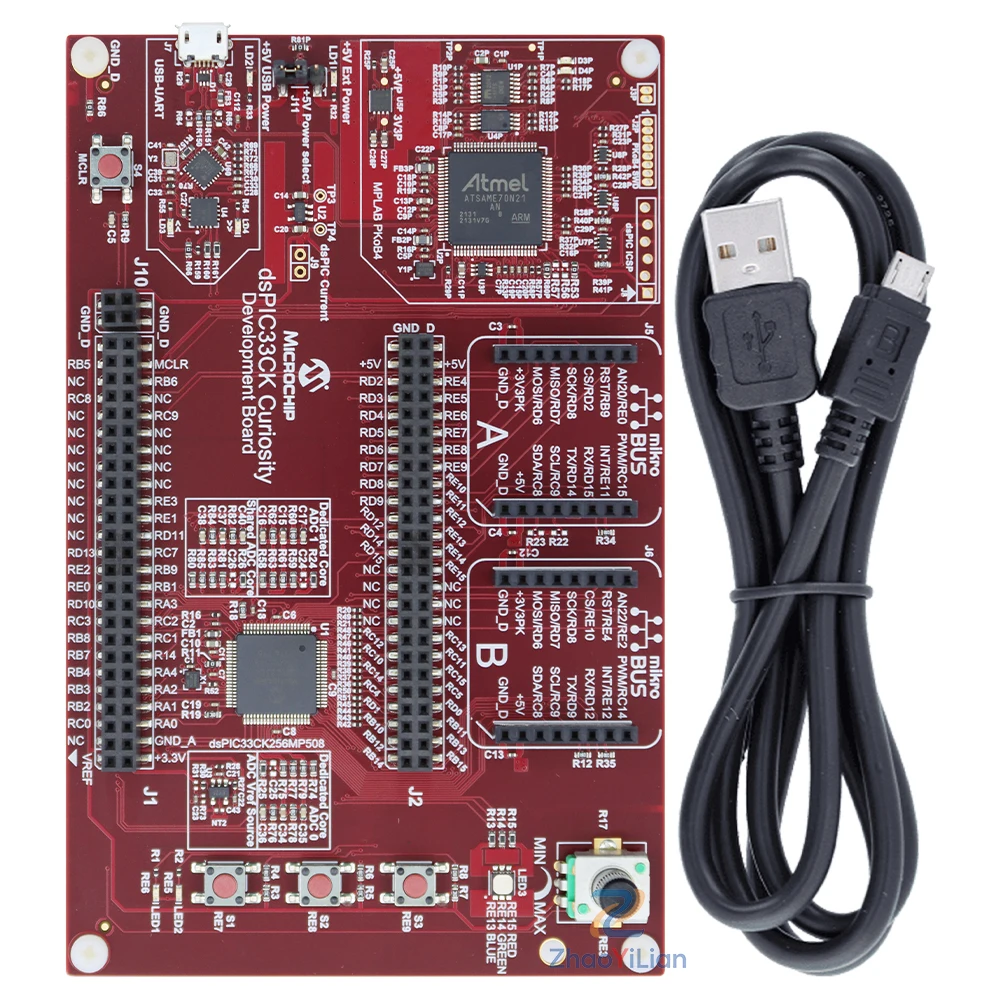 For DM330030 Microchip dsPIC33CK Curiosity DSC Development Board With Onboard PKOB Debugger