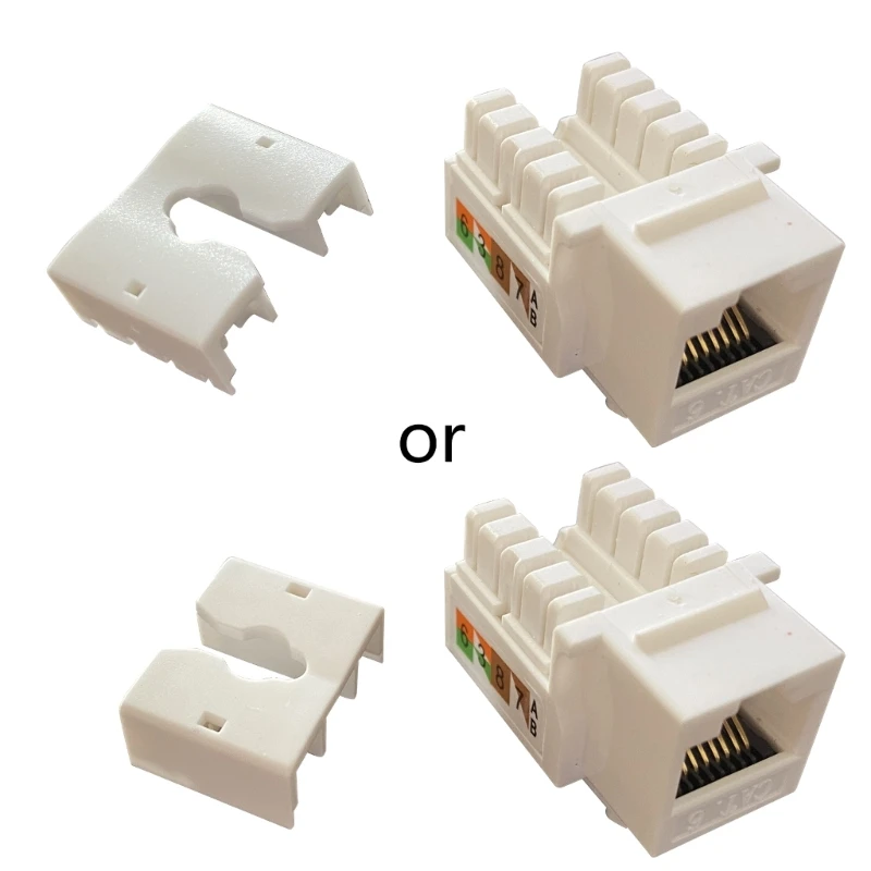 

Y1UB Cat6 RJ45 Keystone Jack Module Connector Network Coupler Ethernet Wall Jack Cat6/Cat5 Keystone Module Adapter Bird Style