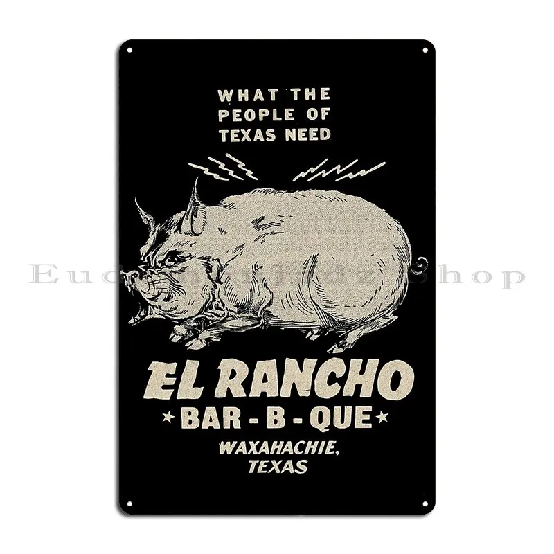 Vintage Texas Barbeque Metal Plaque Vintage Wall Decor Wall Plaque Retro Create Tin Sign Poster