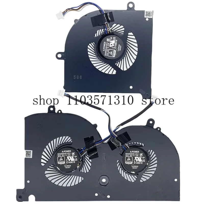 

Replacement New Laptop CPU+GPU Cooling Fan for MSI GS75 P75 WS75 MS-17G1 MS-17G2 MS-17G3 Series Fan