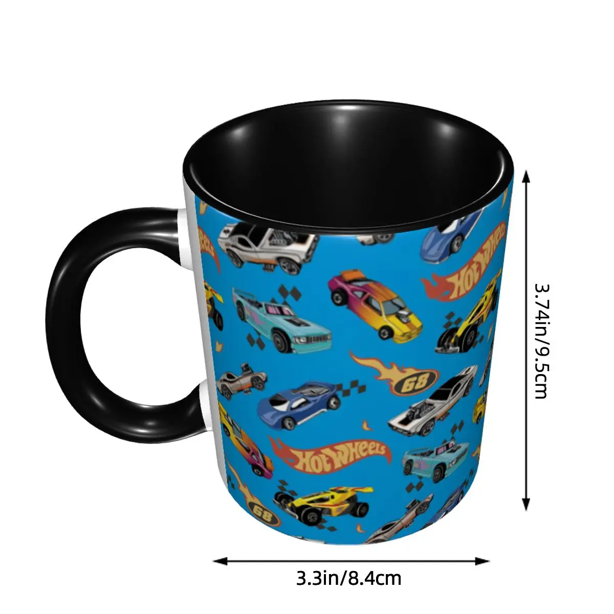 Personalized Made To Race Car Hot Wheels Mug DIY Ceramic Milk Tea Coffee Cups