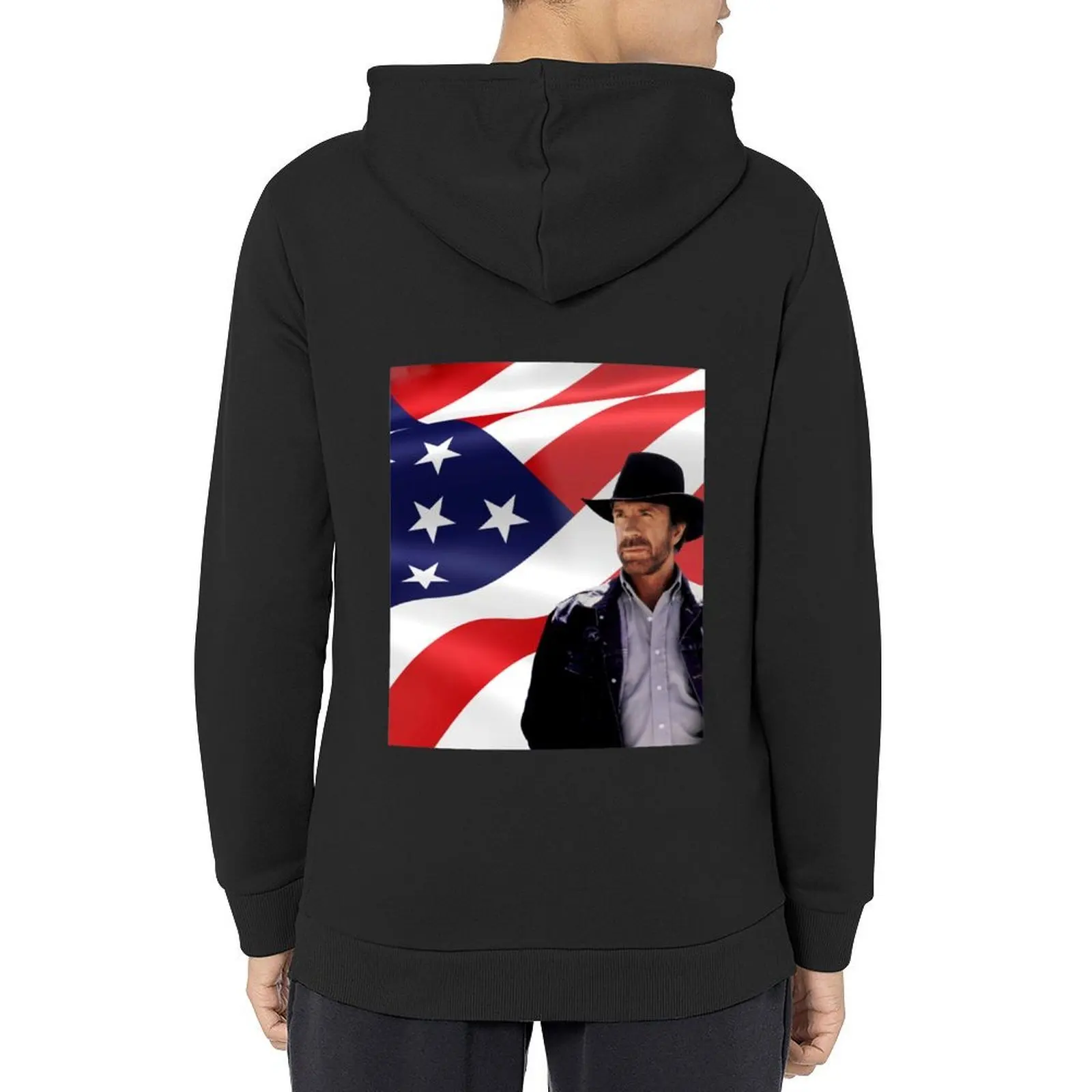 

Walker Texas Ranger Chuck Norris Patriotic 20 Retro Graphic Shir Hoodie fashion men men wear anime hoodie