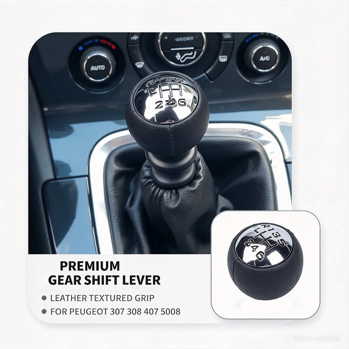 5/6 Speed Manual Shifter Lever Head For Peugeot 307 308 3008 407 5008 807 For Citroen C3 C4 C8 Gear Shift Knob