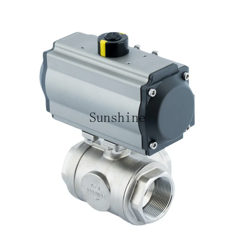 

Pneumatic tee ball Q6145F-16P internal thread stainless steel wire connection LT Lianggong valve