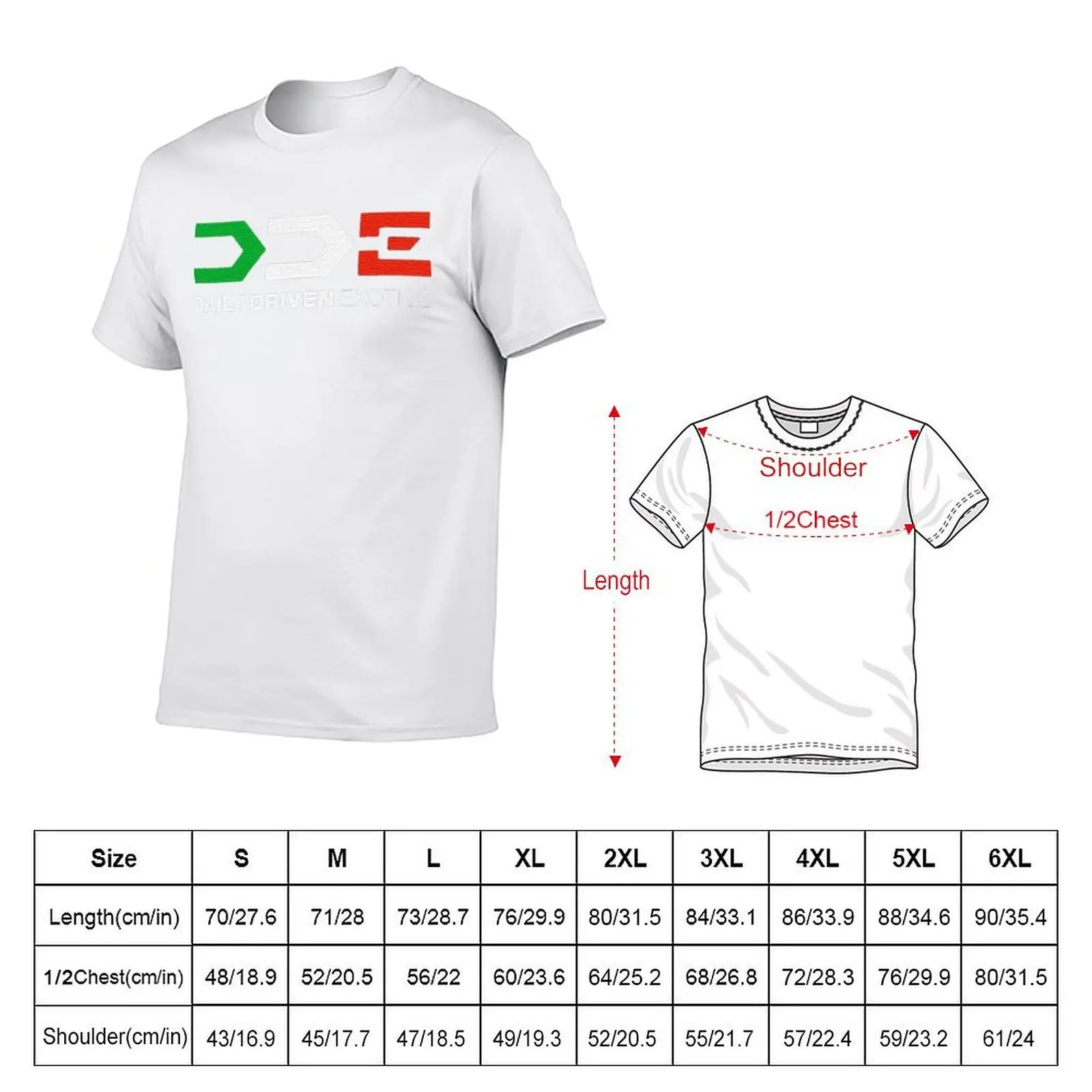 DDE Daily Driven Exotics T-Shirt man t shirts cotton funny t shirts man T-Shirt