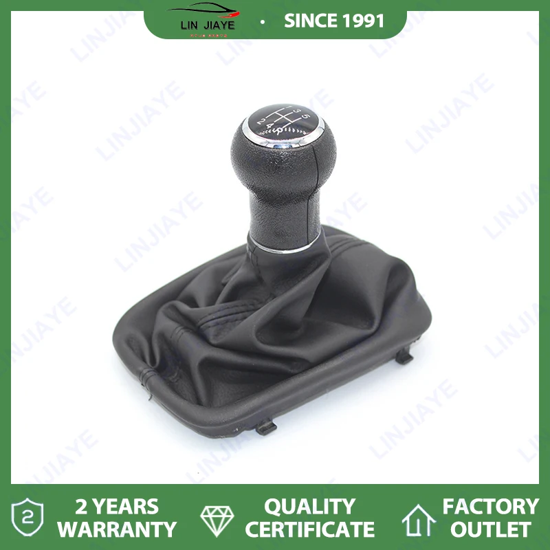 

Leather Shift Knob & Boot Set for AUDI A6 C5 1998 1999 2000 2001, Black Gear Shifter Cover Replacement