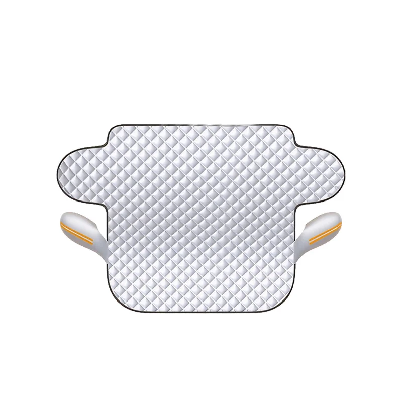 Homonth Car Windshield Snow Cover - Silver Coated Fabric Anti-Snow/Frost, Fits Sedans & SUVs, Easy Mounting